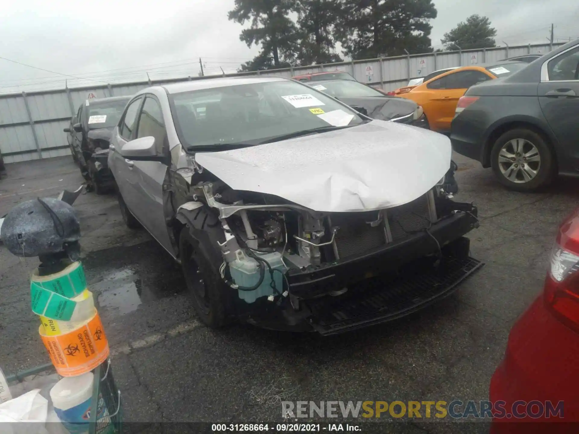 1 Photograph of a damaged car 2T1BURHE2KC222940 TOYOTA COROLLA 2019