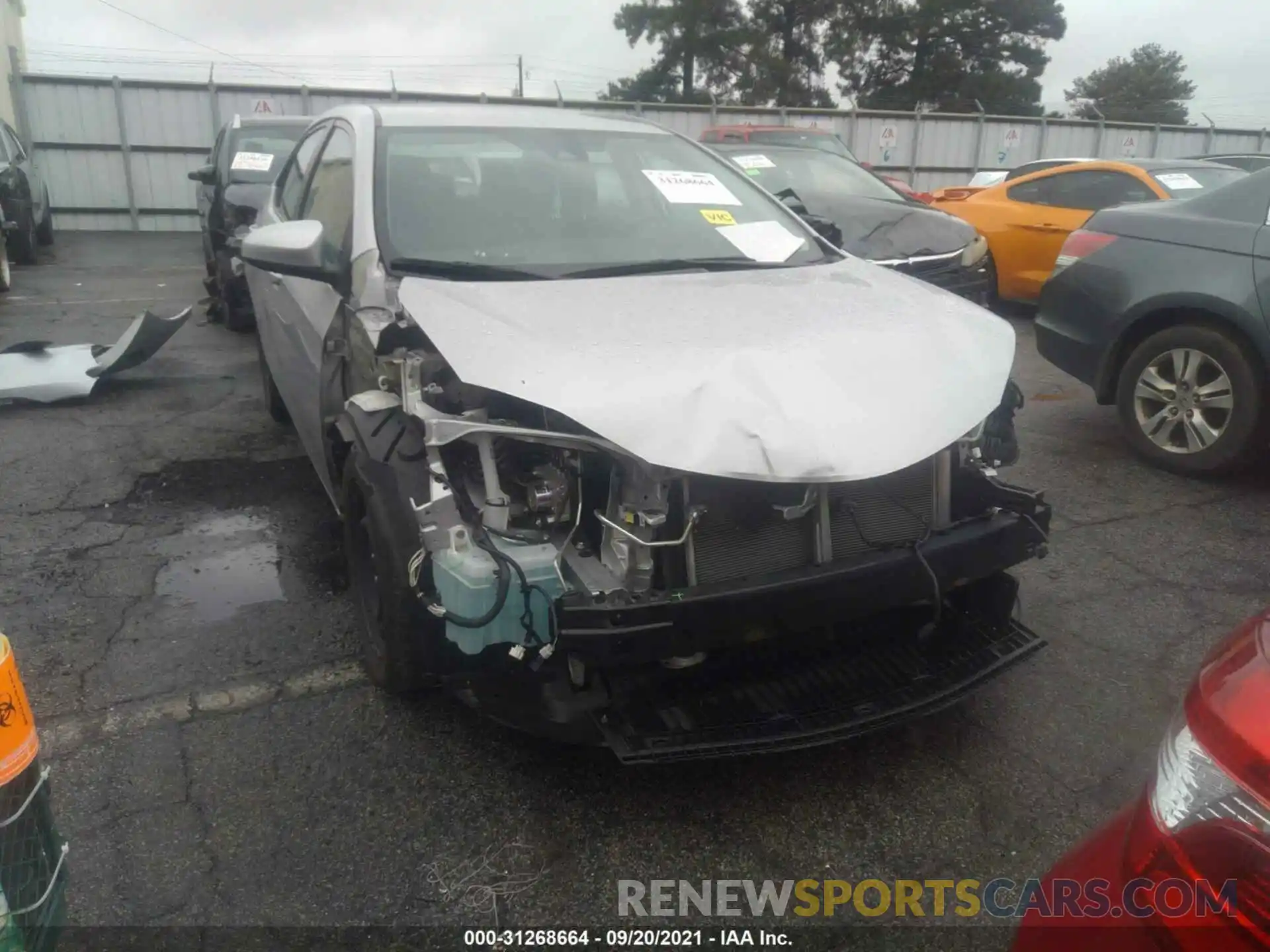 6 Photograph of a damaged car 2T1BURHE2KC222940 TOYOTA COROLLA 2019