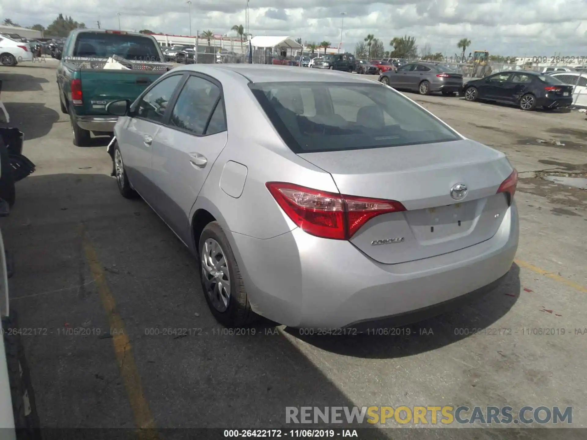 3 Photograph of a damaged car 2T1BURHE2KC222968 TOYOTA COROLLA 2019