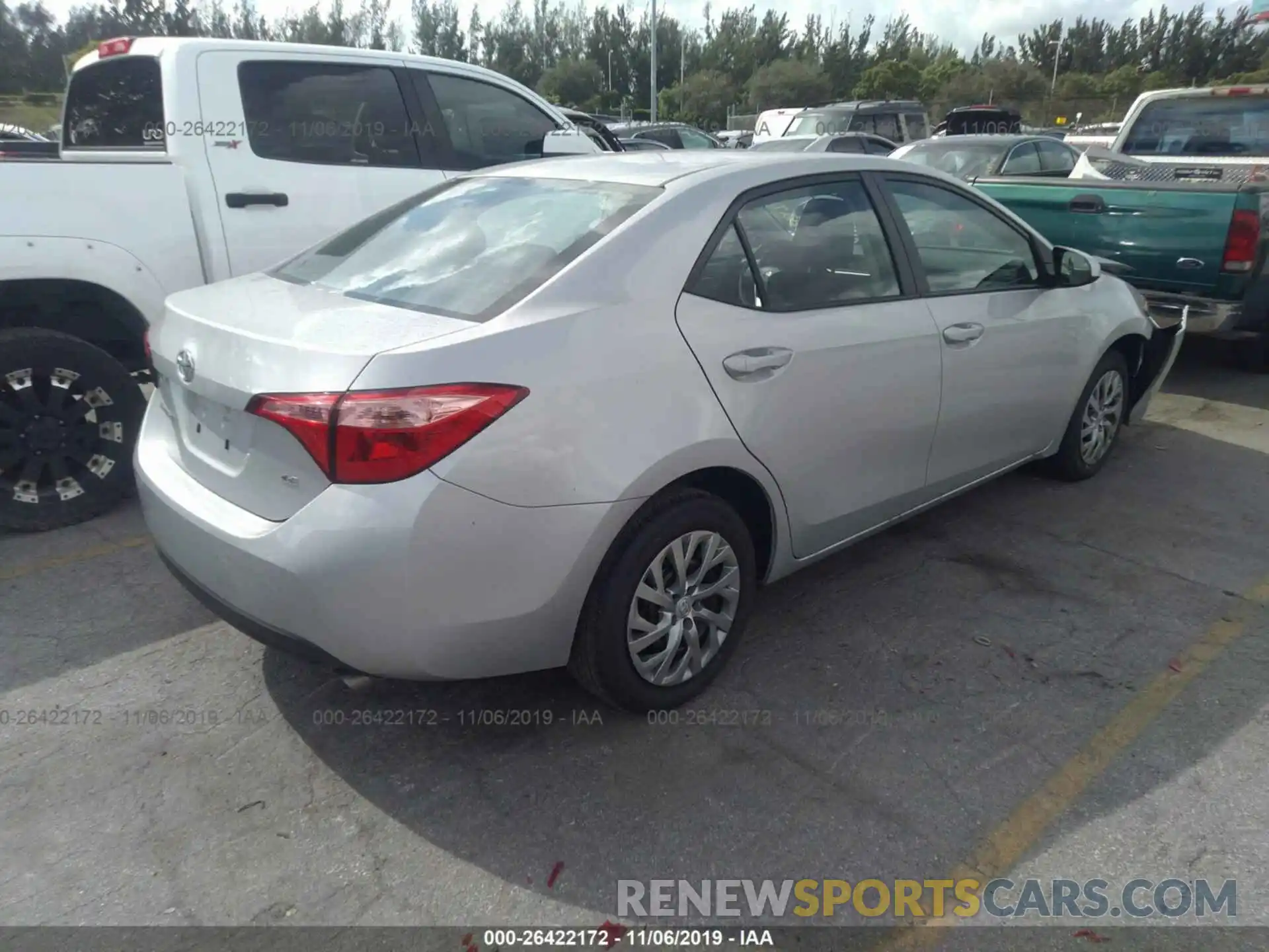 4 Photograph of a damaged car 2T1BURHE2KC222968 TOYOTA COROLLA 2019