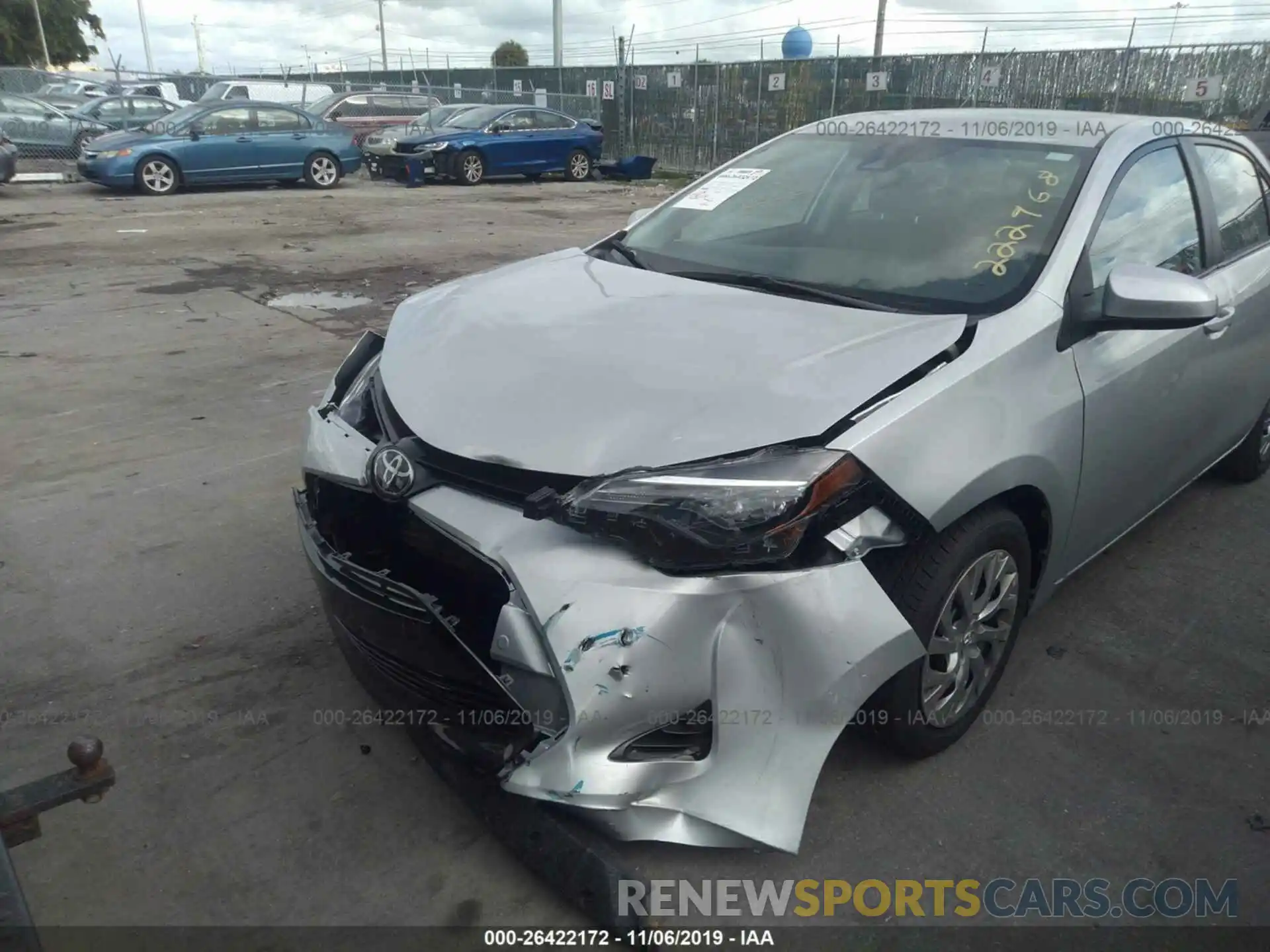 6 Photograph of a damaged car 2T1BURHE2KC222968 TOYOTA COROLLA 2019