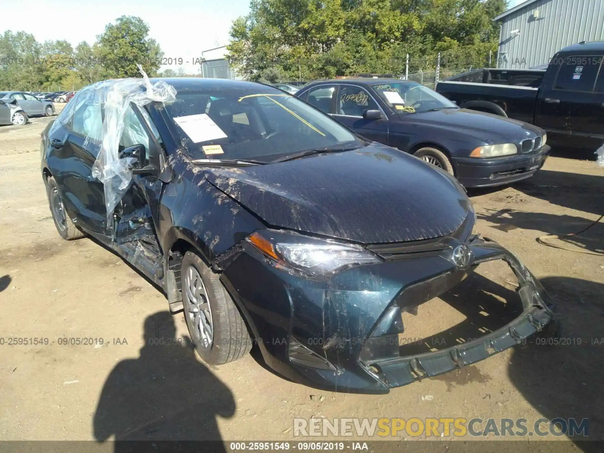 1 Photograph of a damaged car 2T1BURHE2KC223148 TOYOTA COROLLA 2019