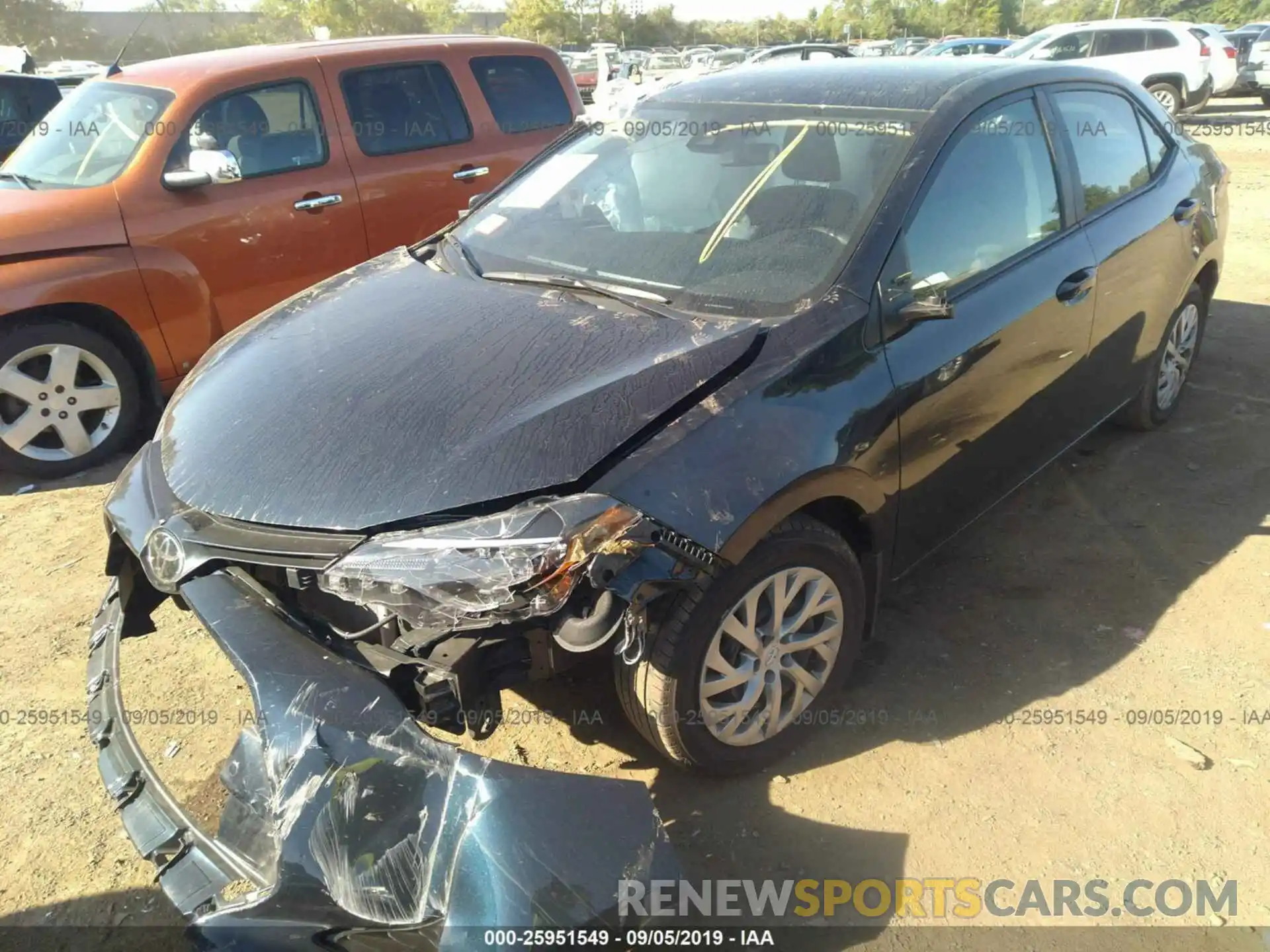 2 Photograph of a damaged car 2T1BURHE2KC223148 TOYOTA COROLLA 2019