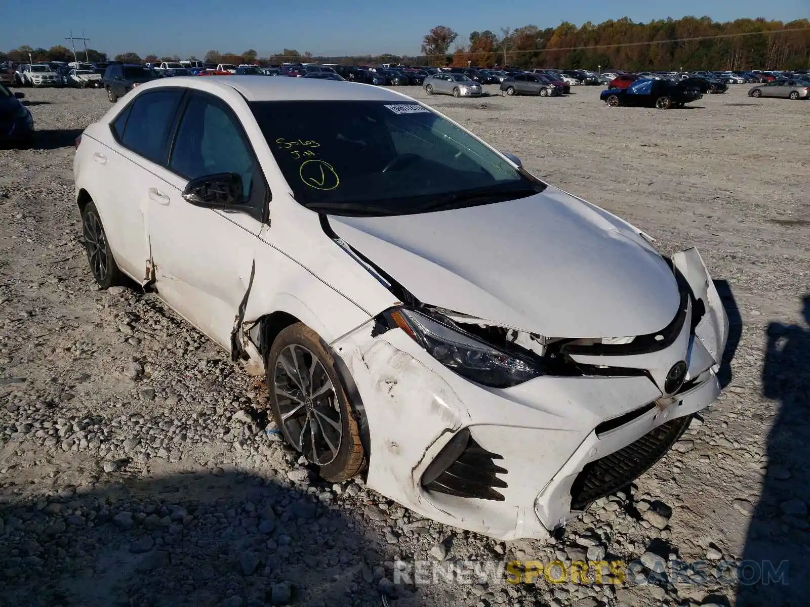 1 Photograph of a damaged car 2T1BURHE2KC223151 TOYOTA COROLLA 2019