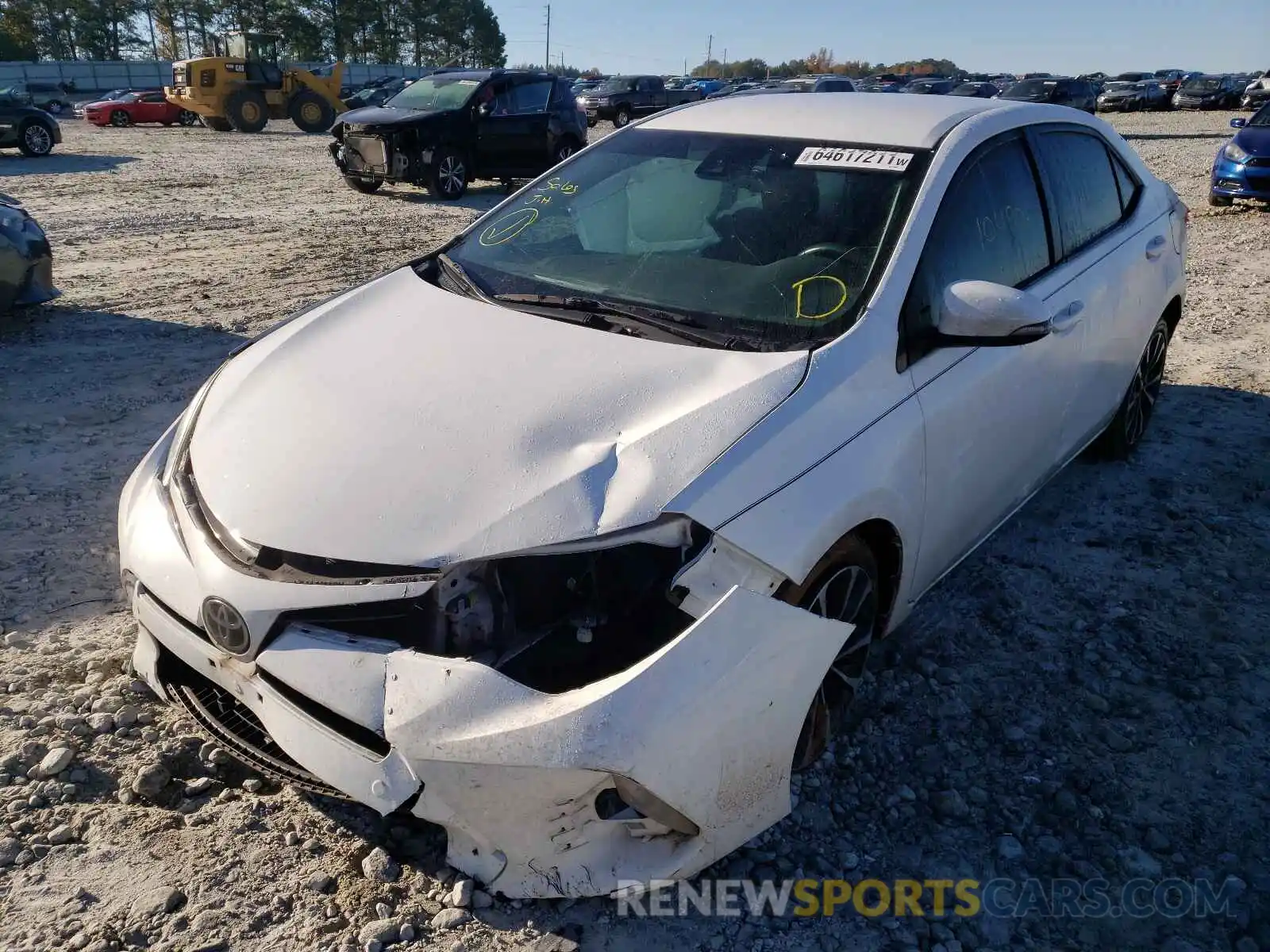 2 Photograph of a damaged car 2T1BURHE2KC223151 TOYOTA COROLLA 2019