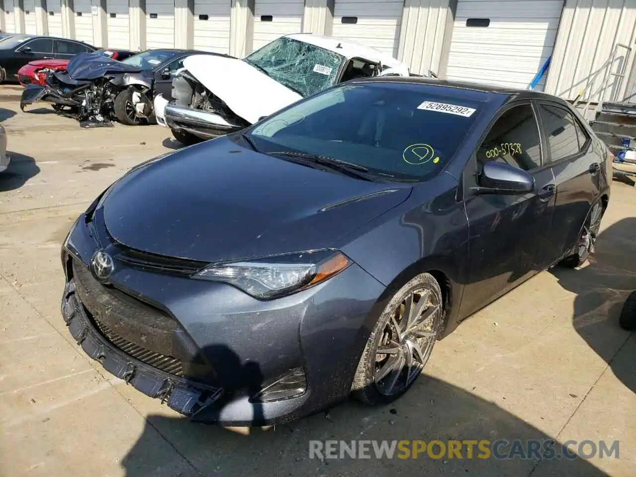 2 Photograph of a damaged car 2T1BURHE2KC223277 TOYOTA COROLLA 2019