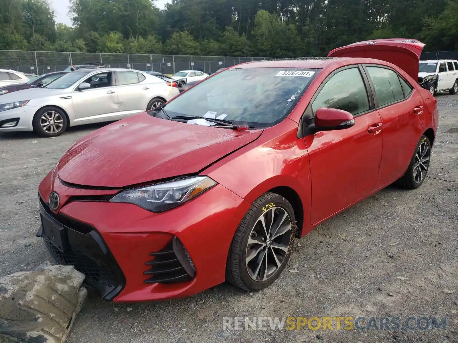 2 Photograph of a damaged car 2T1BURHE2KC223702 TOYOTA COROLLA 2019