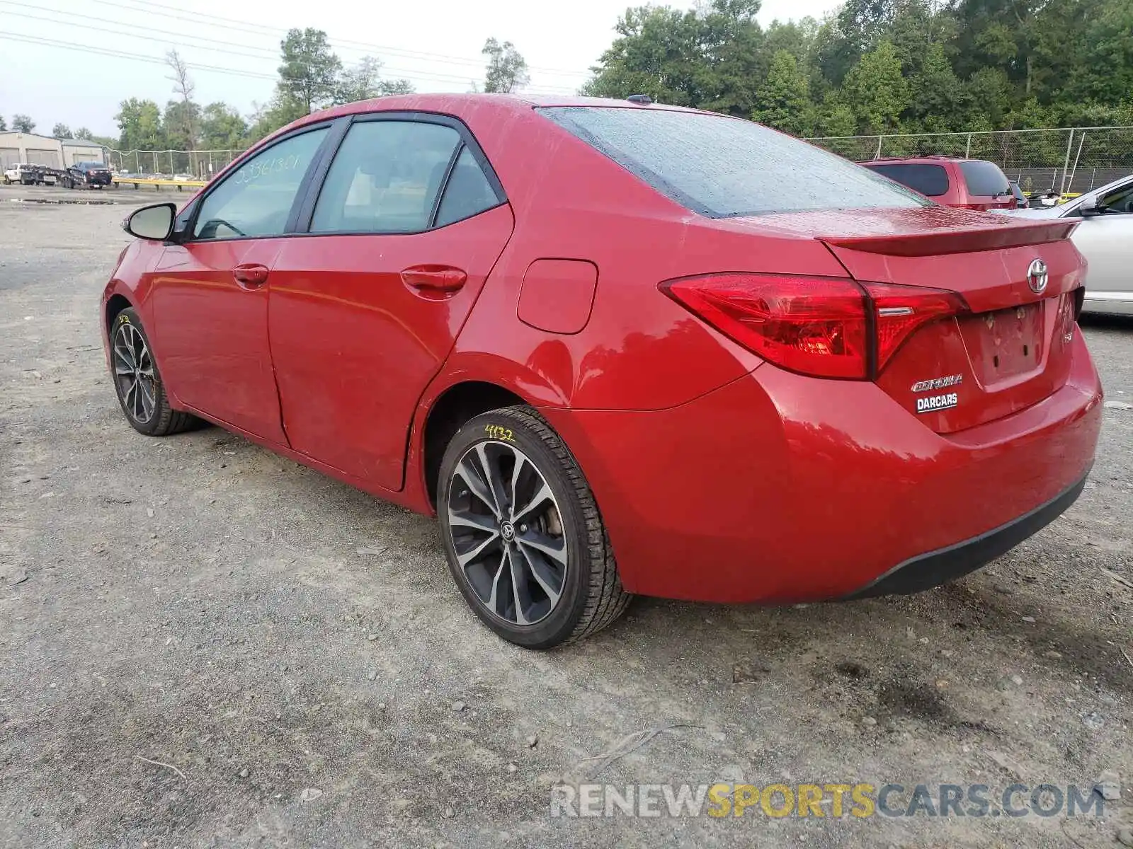 3 Photograph of a damaged car 2T1BURHE2KC223702 TOYOTA COROLLA 2019