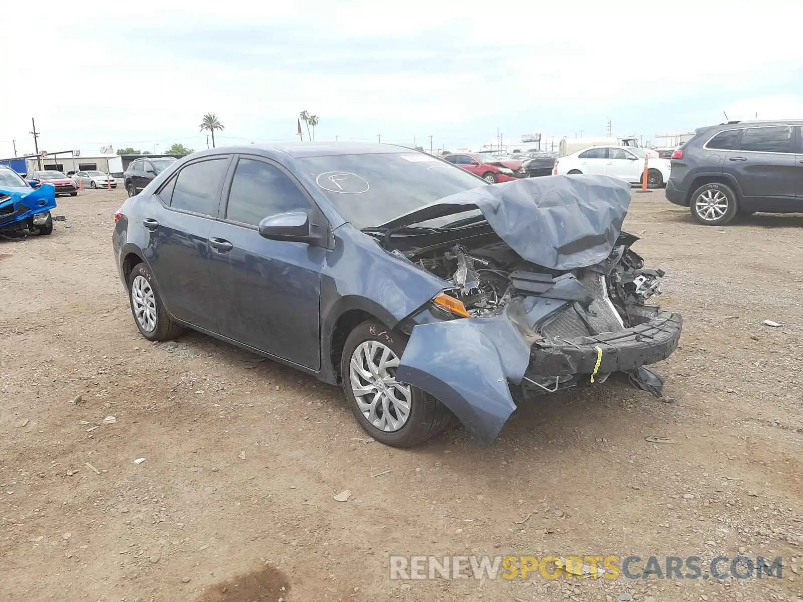 1 Photograph of a damaged car 2T1BURHE2KC223778 TOYOTA COROLLA 2019