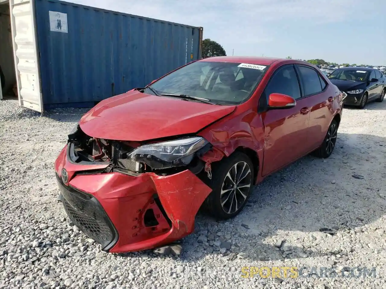 2 Photograph of a damaged car 2T1BURHE2KC224512 TOYOTA COROLLA 2019