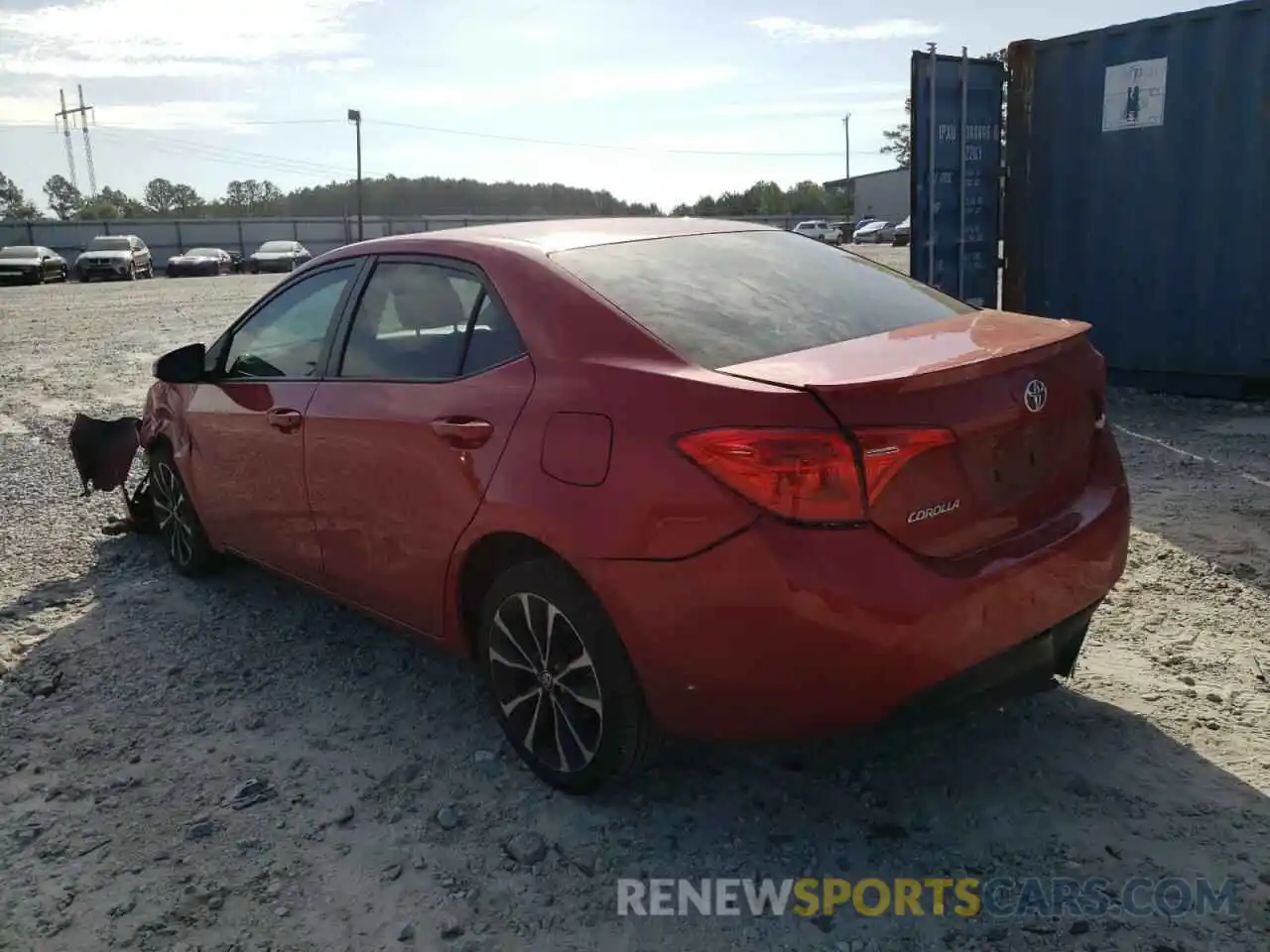 3 Photograph of a damaged car 2T1BURHE2KC224512 TOYOTA COROLLA 2019