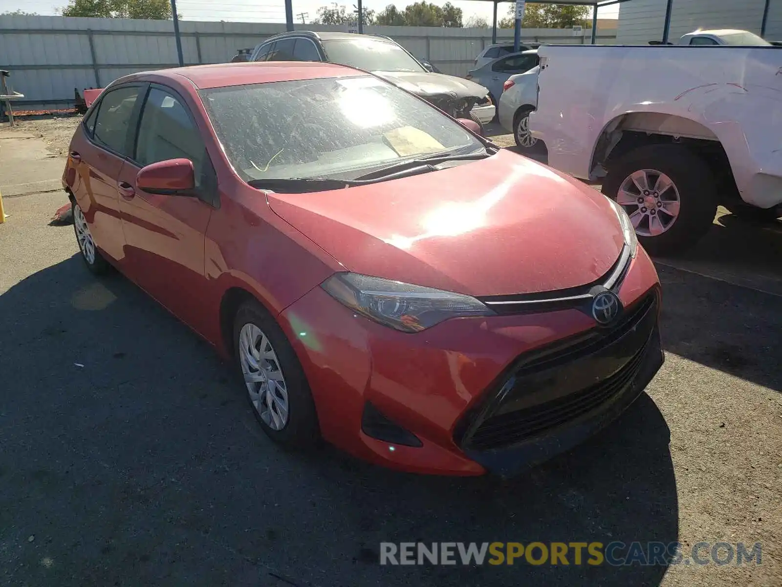 1 Photograph of a damaged car 2T1BURHE2KC225255 TOYOTA COROLLA 2019