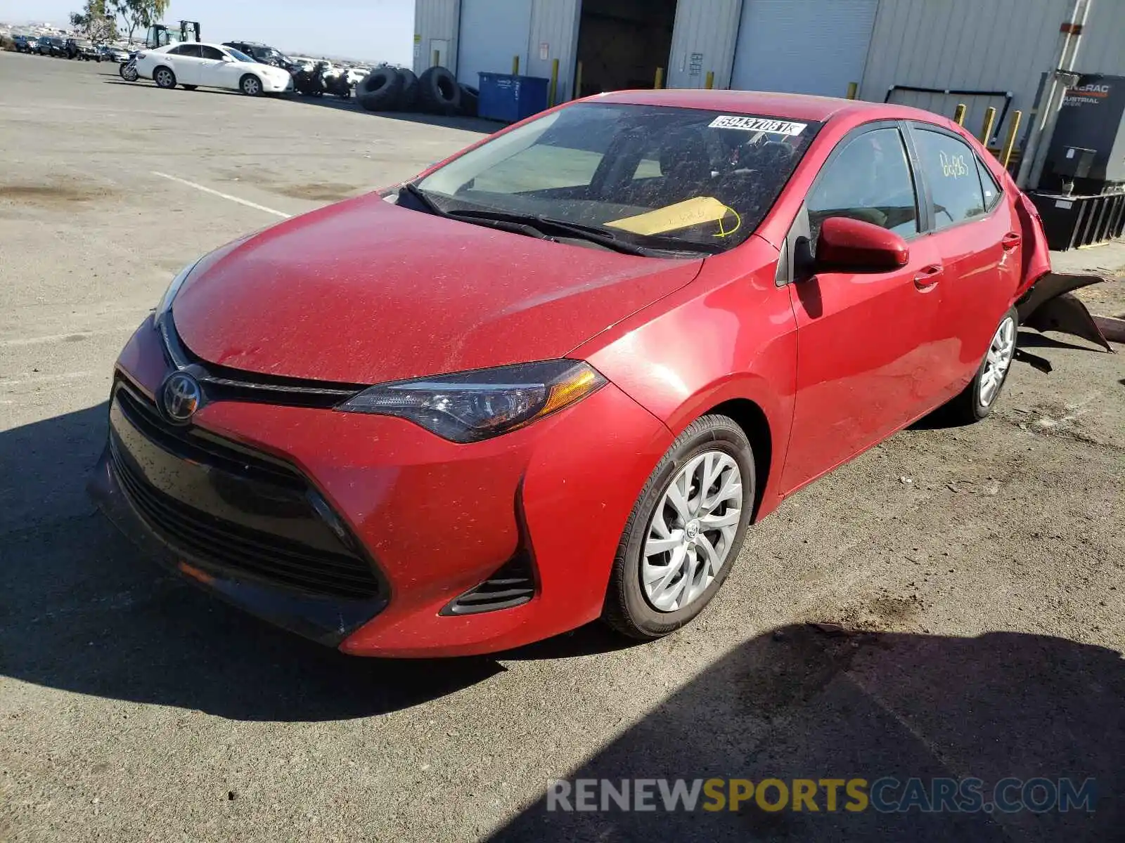 2 Photograph of a damaged car 2T1BURHE2KC225255 TOYOTA COROLLA 2019