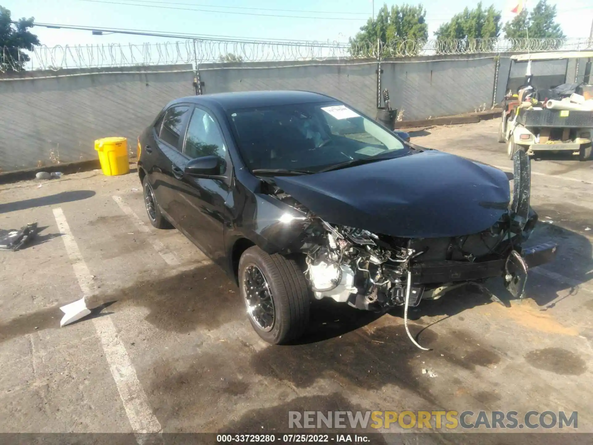 1 Photograph of a damaged car 2T1BURHE2KC225305 TOYOTA COROLLA 2019