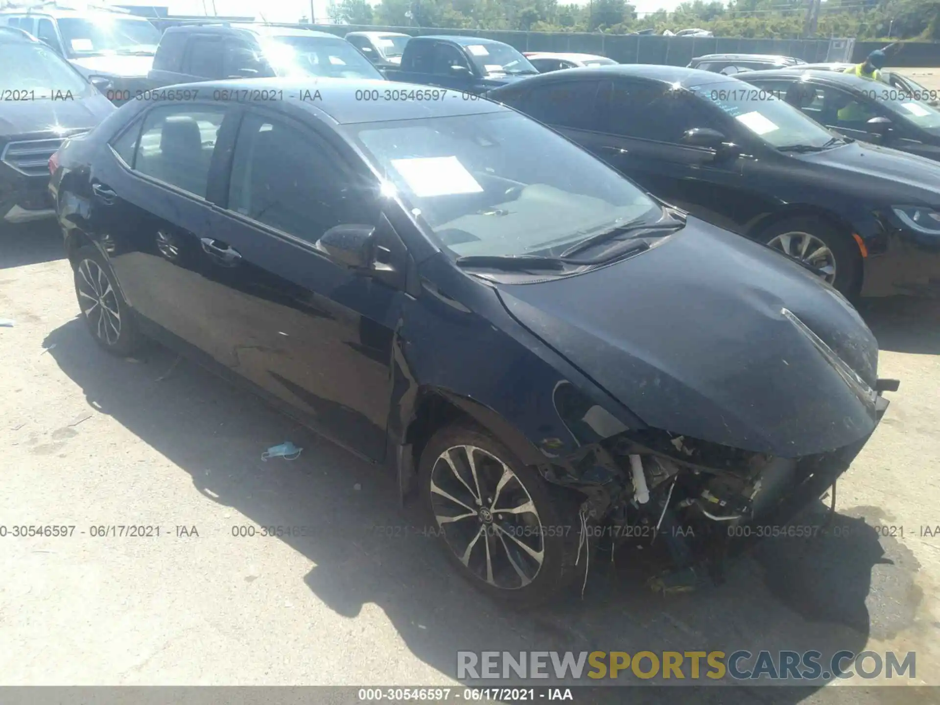 1 Photograph of a damaged car 2T1BURHE2KC225806 TOYOTA COROLLA 2019