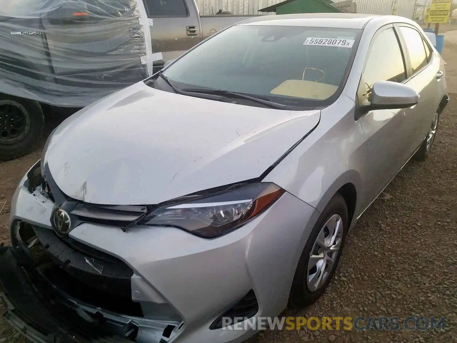 2 Photograph of a damaged car 2T1BURHE2KC225868 TOYOTA COROLLA 2019