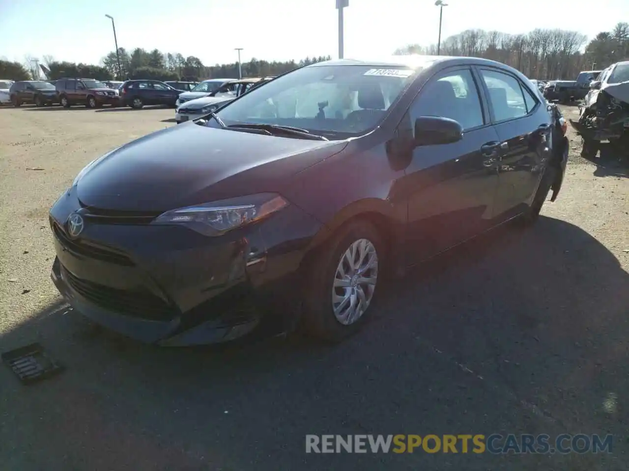 2 Photograph of a damaged car 2T1BURHE2KC225983 TOYOTA COROLLA 2019