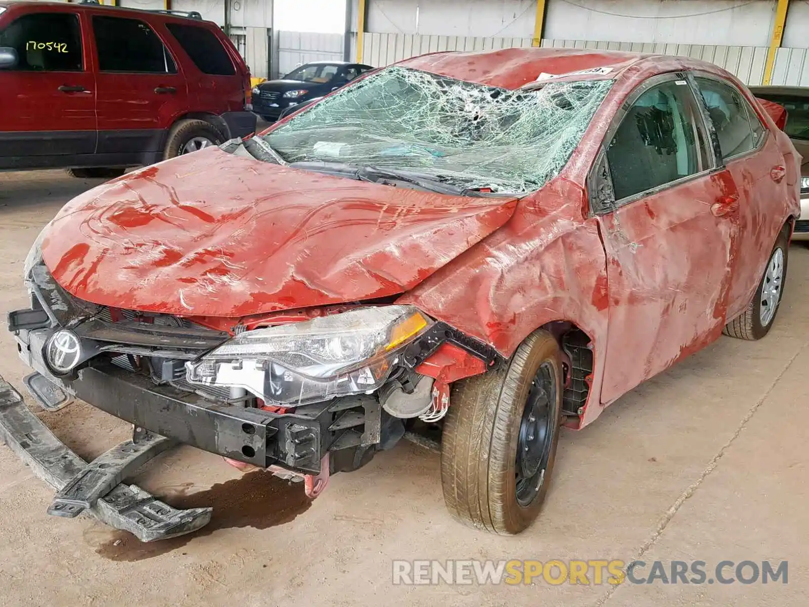 2 Photograph of a damaged car 2T1BURHE2KC226681 TOYOTA COROLLA 2019