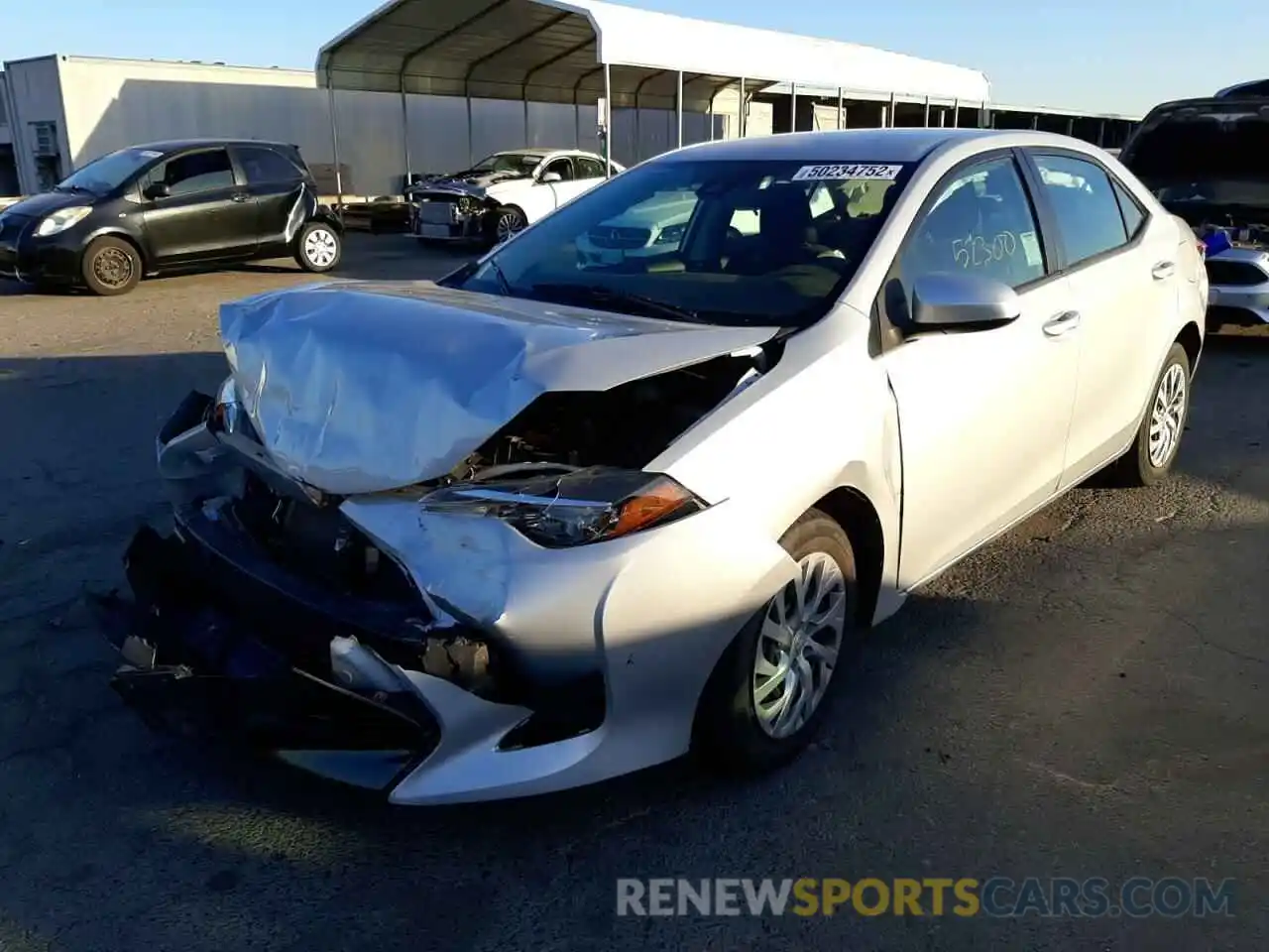 2 Photograph of a damaged car 2T1BURHE2KC226728 TOYOTA COROLLA 2019