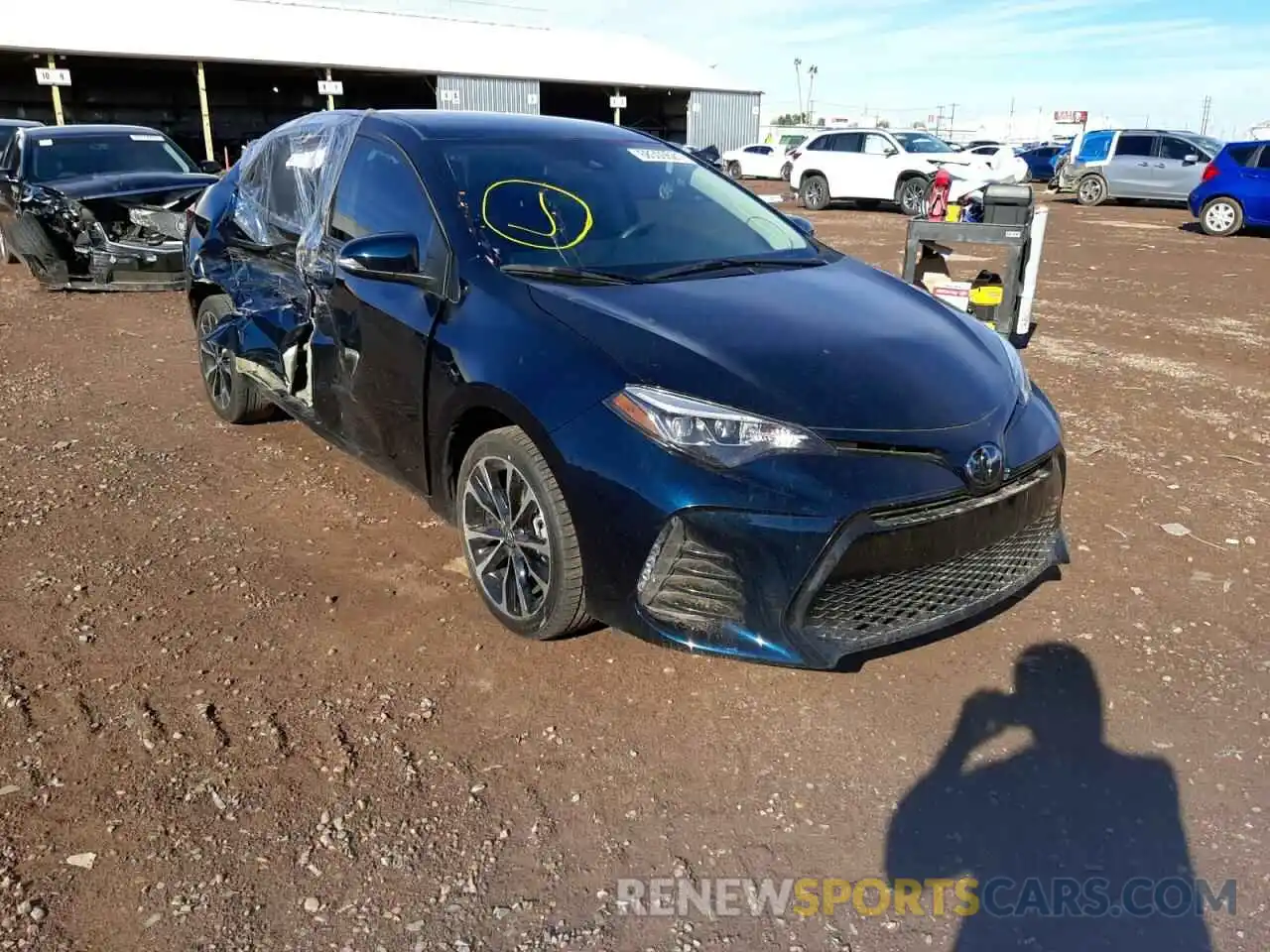 1 Photograph of a damaged car 2T1BURHE2KC226843 TOYOTA COROLLA 2019