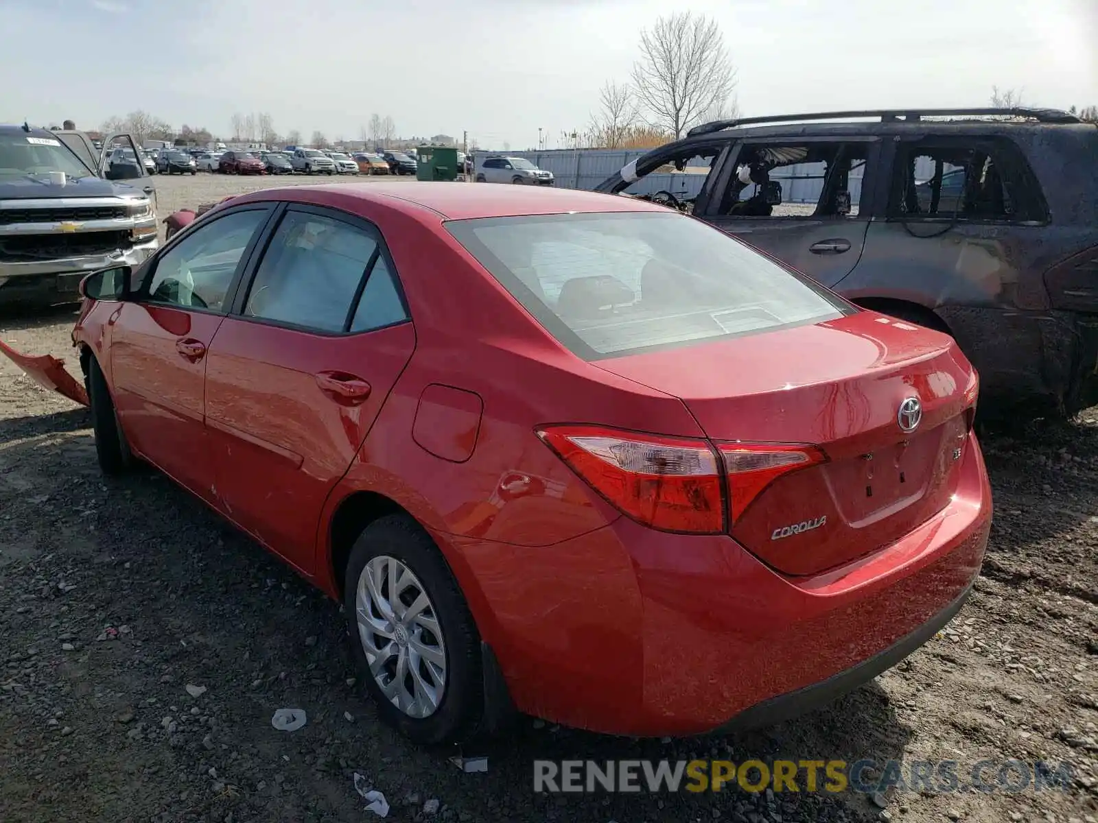 3 Photograph of a damaged car 2T1BURHE2KC227488 TOYOTA COROLLA 2019