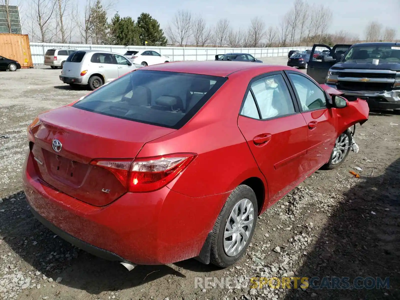 4 Фотография поврежденного автомобиля 2T1BURHE2KC227488 TOYOTA COROLLA 2019