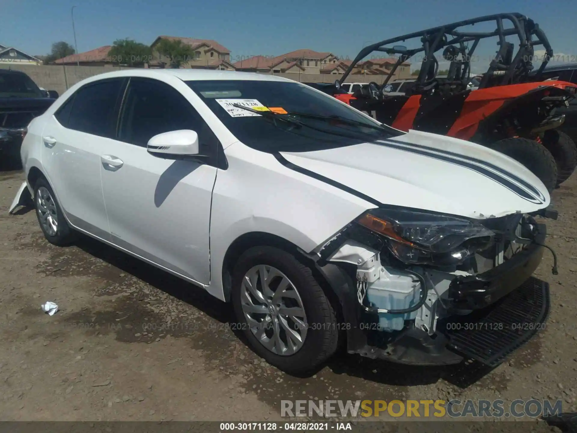 1 Photograph of a damaged car 2T1BURHE2KC228169 TOYOTA COROLLA 2019