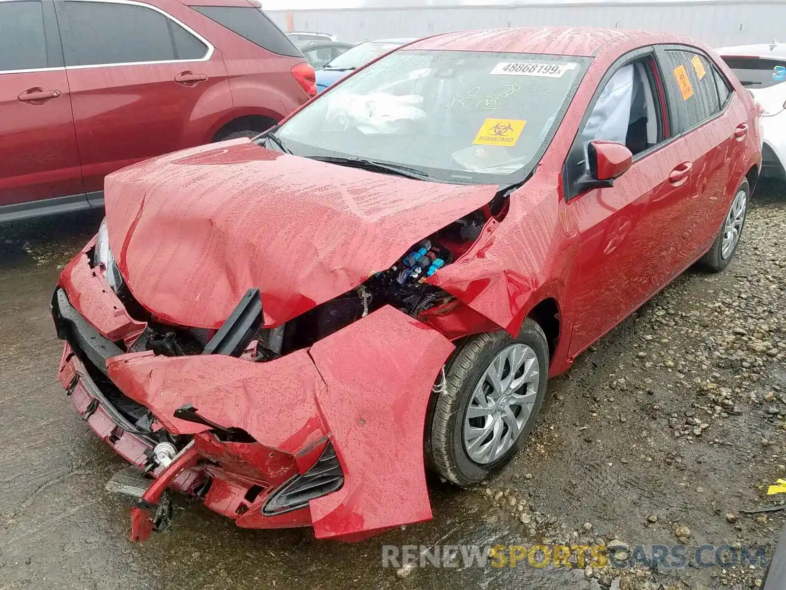 2 Photograph of a damaged car 2T1BURHE2KC228544 TOYOTA COROLLA 2019