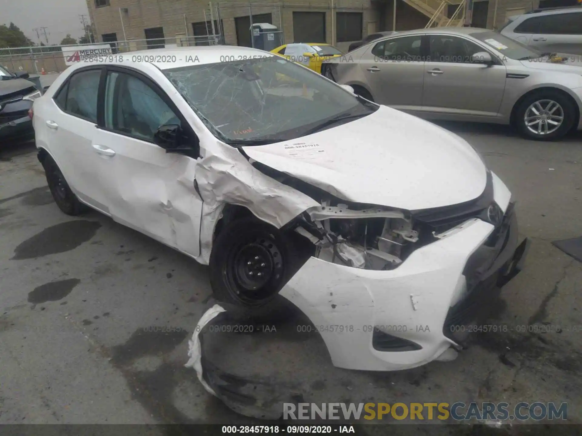 1 Photograph of a damaged car 2T1BURHE2KC228852 TOYOTA COROLLA 2019