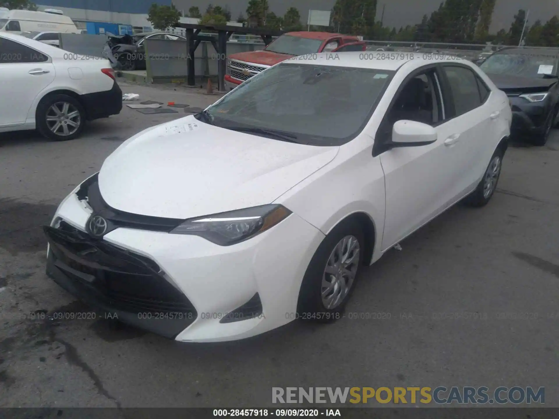 2 Photograph of a damaged car 2T1BURHE2KC228852 TOYOTA COROLLA 2019