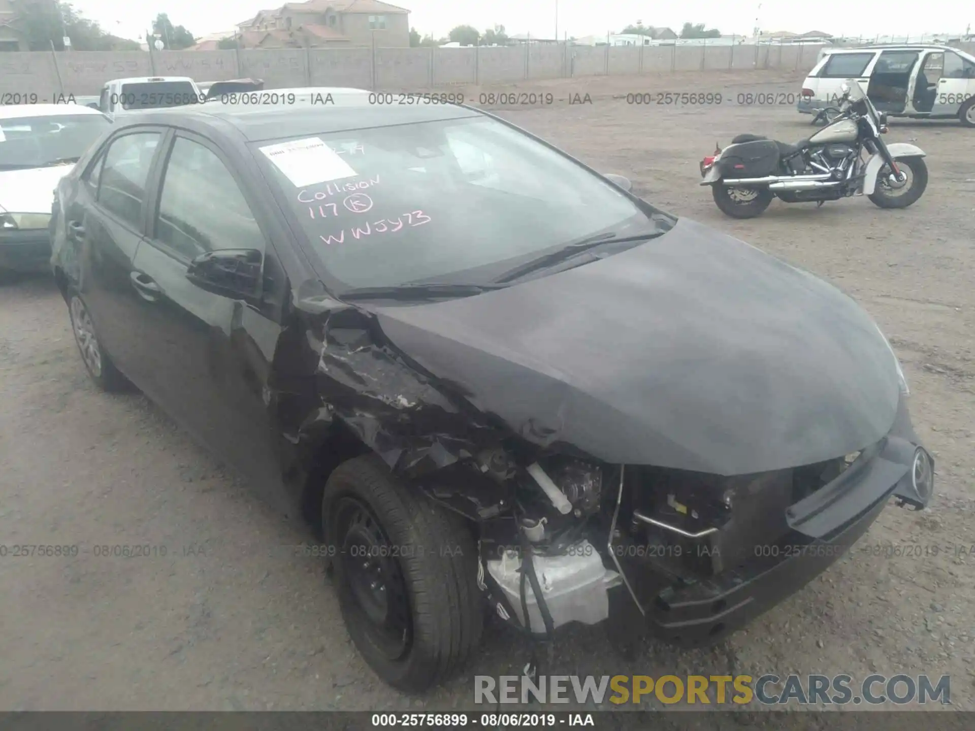 1 Photograph of a damaged car 2T1BURHE2KC228964 TOYOTA COROLLA 2019