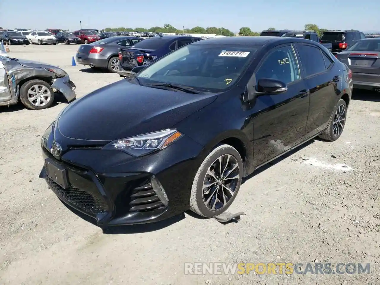 2 Photograph of a damaged car 2T1BURHE2KC229063 TOYOTA COROLLA 2019