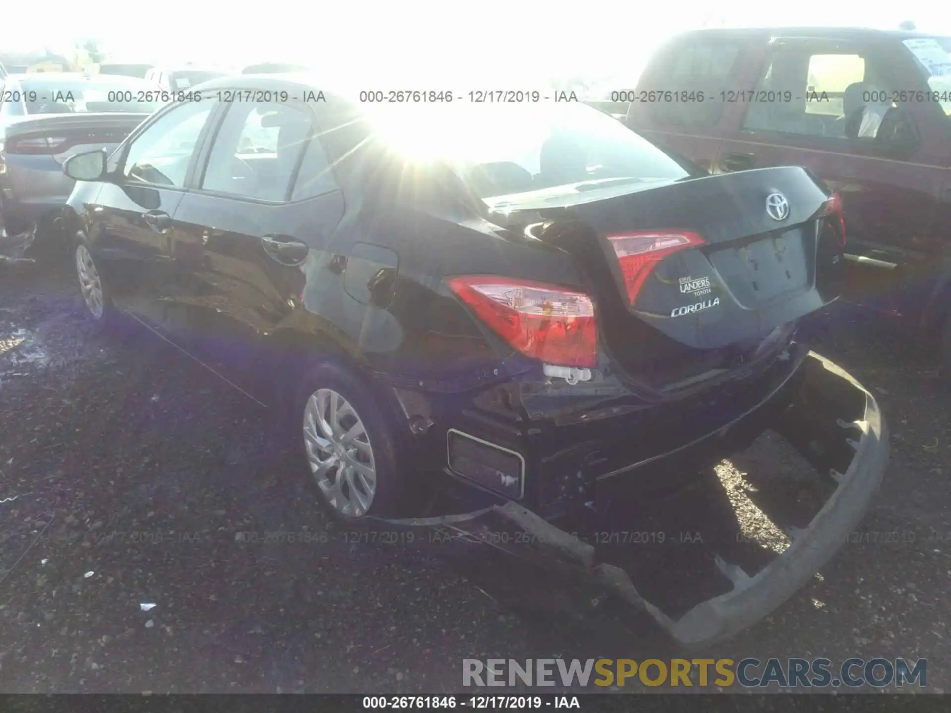 3 Photograph of a damaged car 2T1BURHE2KC229371 TOYOTA COROLLA 2019