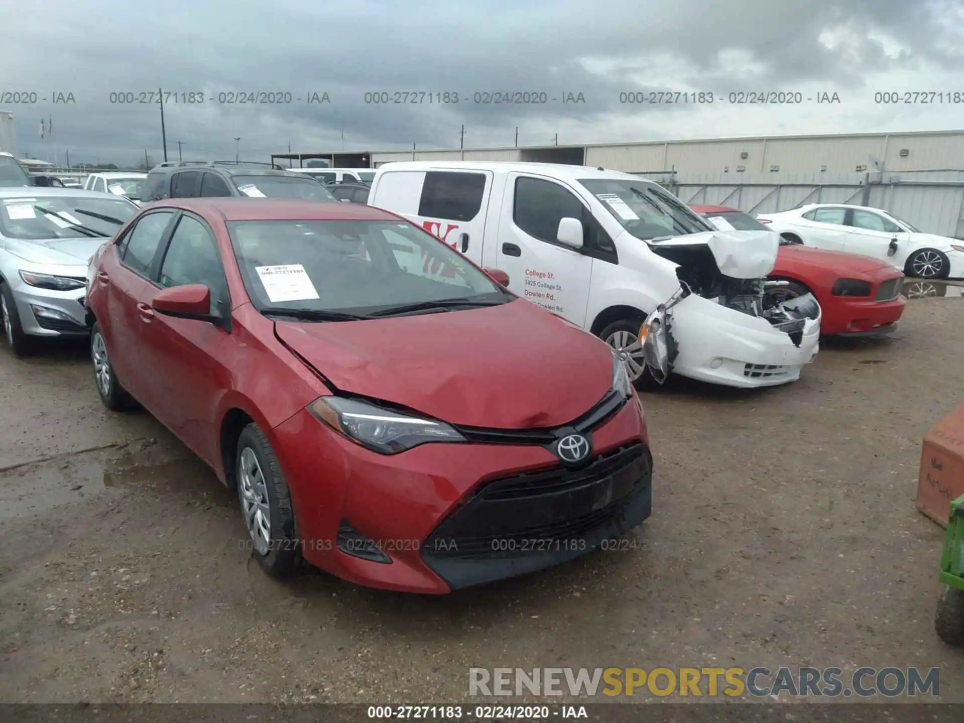 1 Photograph of a damaged car 2T1BURHE2KC229659 TOYOTA COROLLA 2019