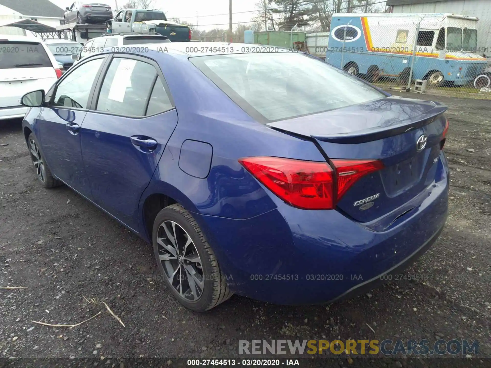 3 Photograph of a damaged car 2T1BURHE2KC230133 TOYOTA COROLLA 2019