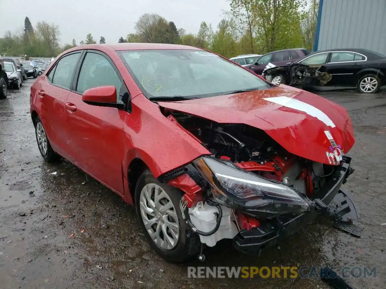 1 Photograph of a damaged car 2T1BURHE2KC230178 TOYOTA COROLLA 2019