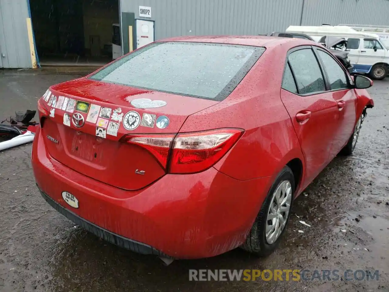 4 Photograph of a damaged car 2T1BURHE2KC230178 TOYOTA COROLLA 2019