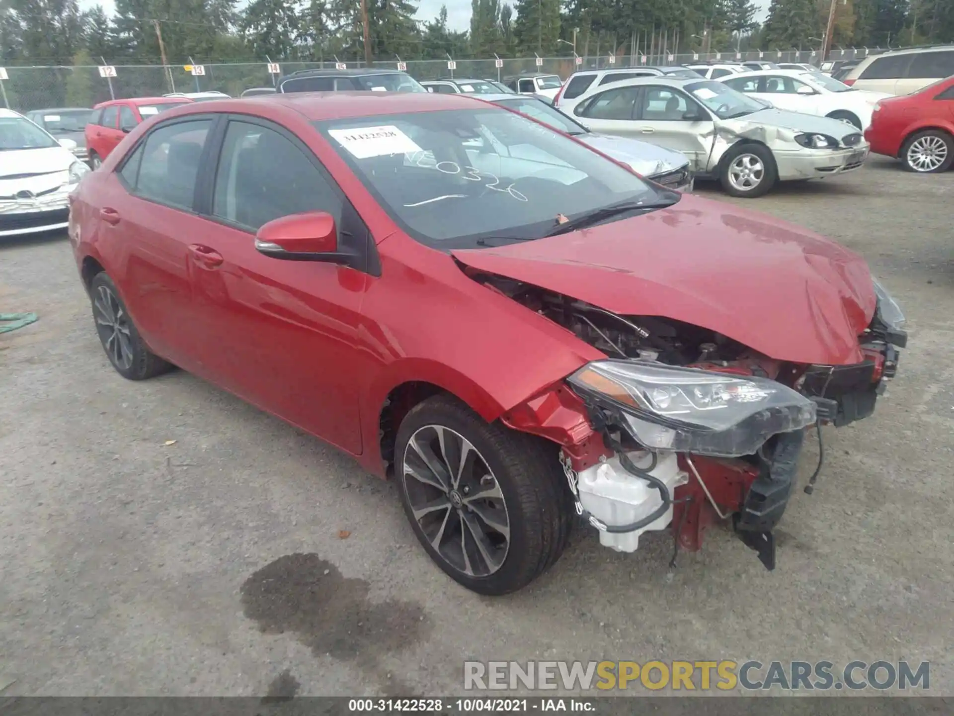 1 Photograph of a damaged car 2T1BURHE2KC230326 TOYOTA COROLLA 2019