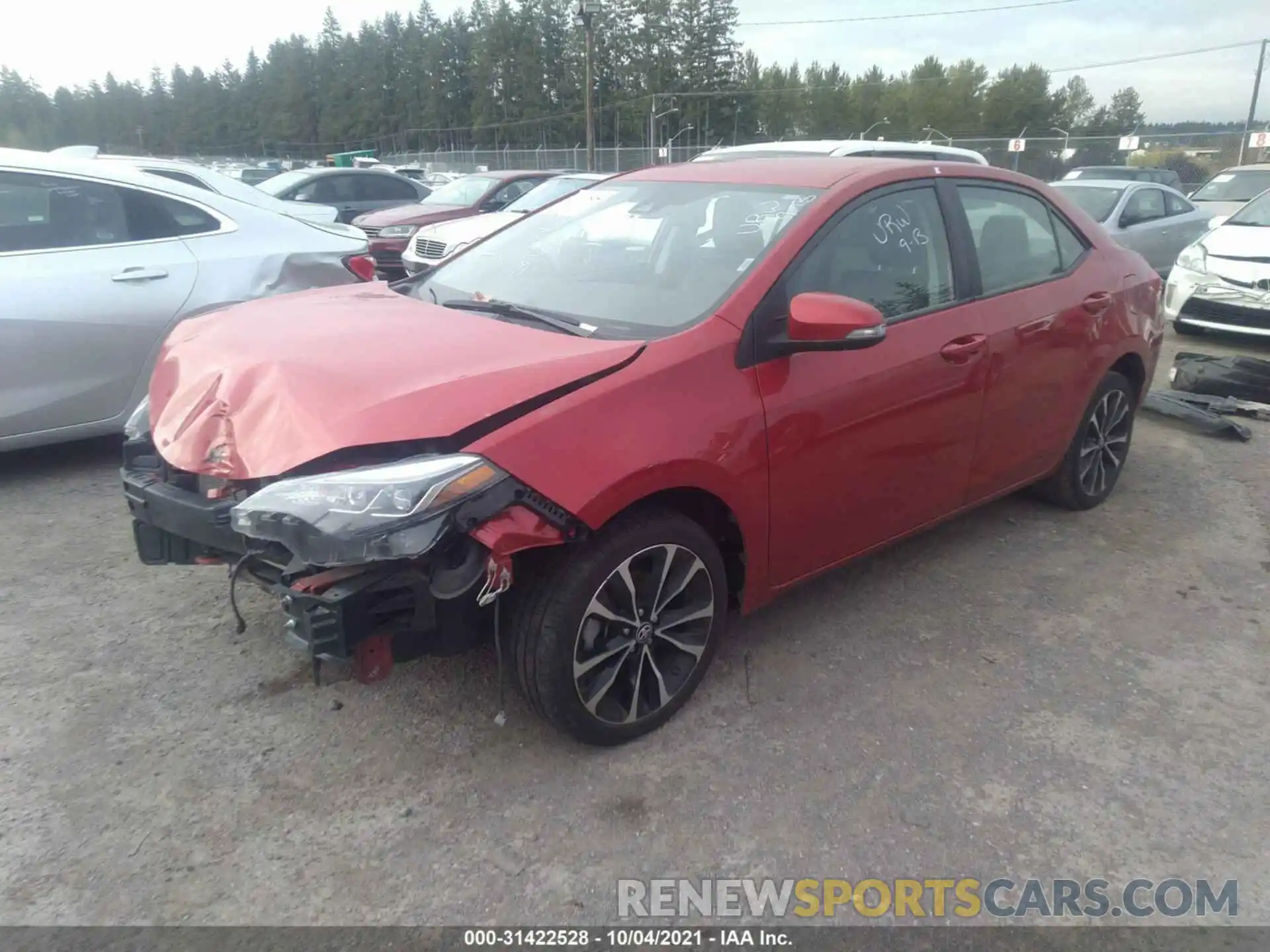 2 Photograph of a damaged car 2T1BURHE2KC230326 TOYOTA COROLLA 2019