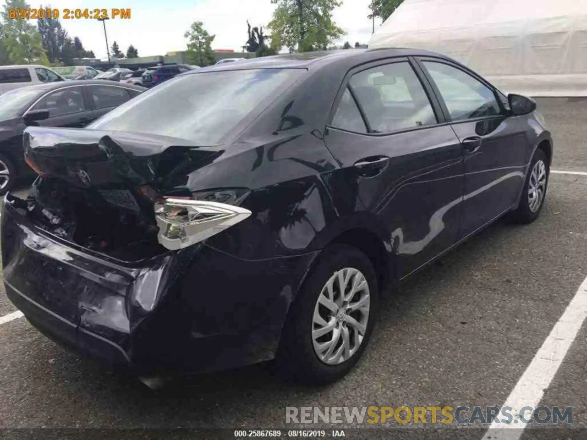 12 Photograph of a damaged car 2T1BURHE2KC231234 TOYOTA COROLLA 2019