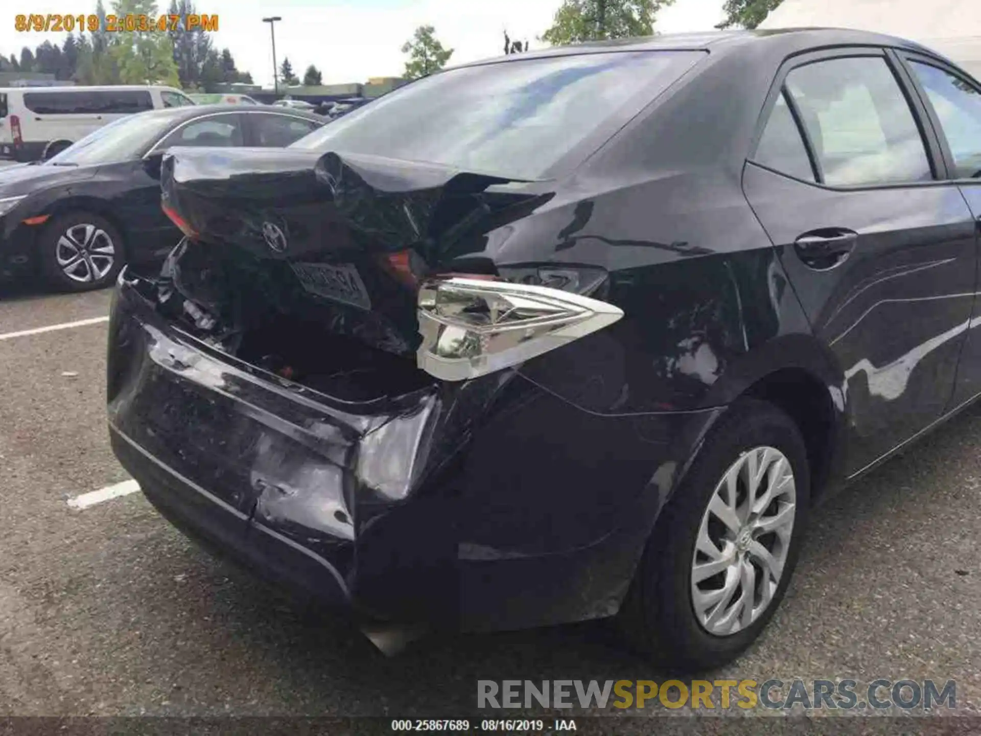 16 Photograph of a damaged car 2T1BURHE2KC231234 TOYOTA COROLLA 2019