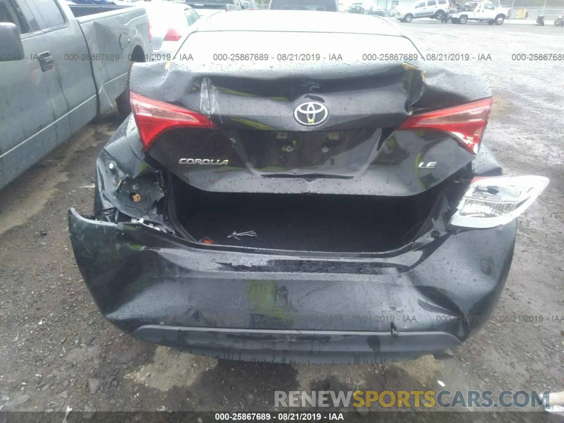 6 Photograph of a damaged car 2T1BURHE2KC231234 TOYOTA COROLLA 2019