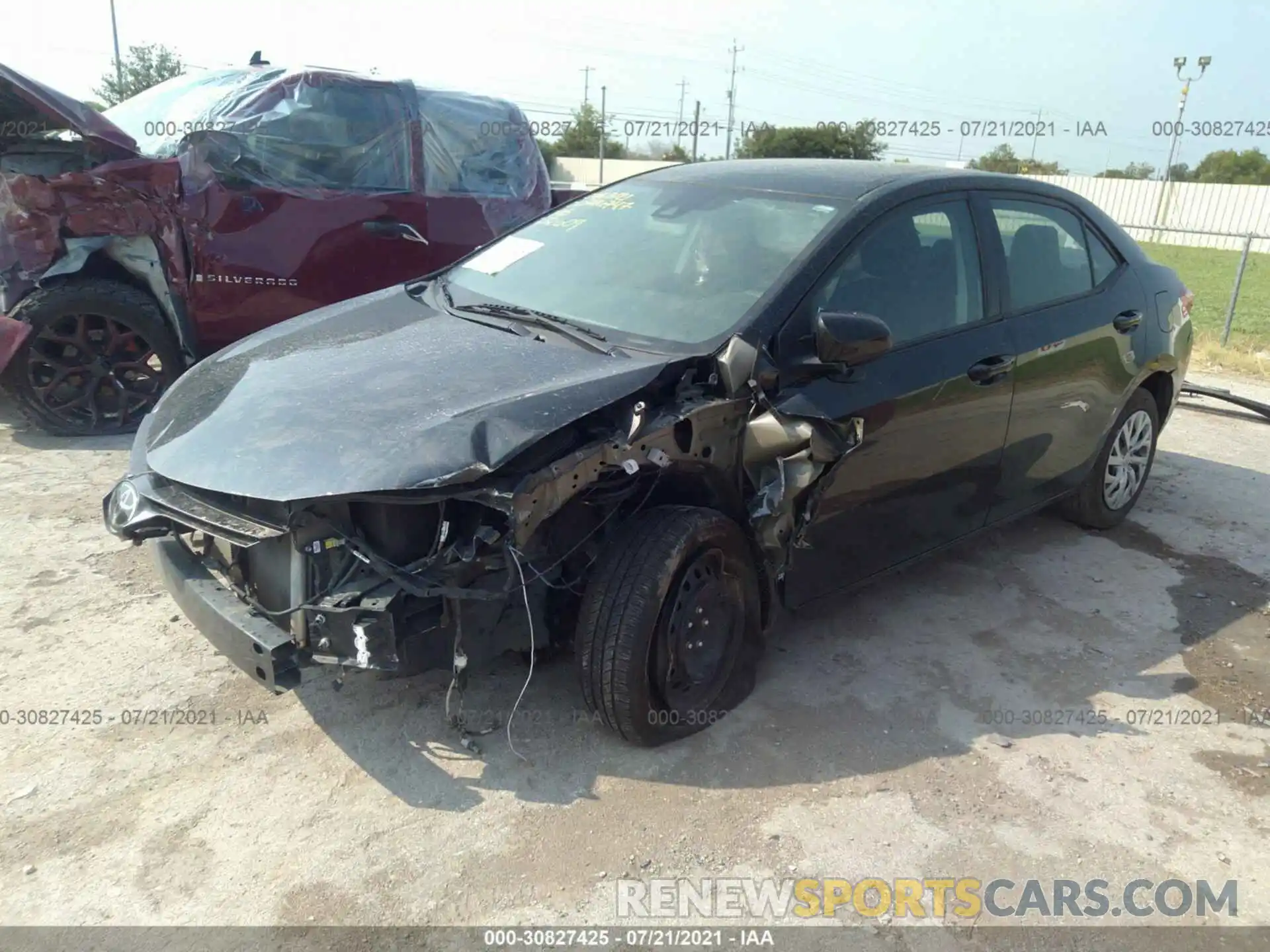 2 Photograph of a damaged car 2T1BURHE2KC232609 TOYOTA COROLLA 2019