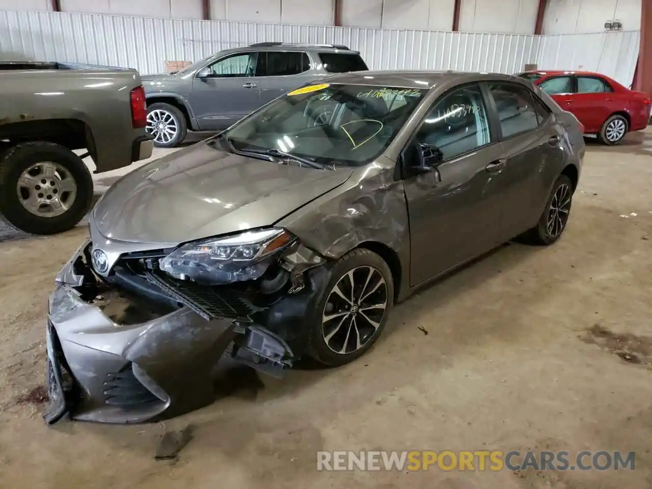 2 Photograph of a damaged car 2T1BURHE2KC232612 TOYOTA COROLLA 2019