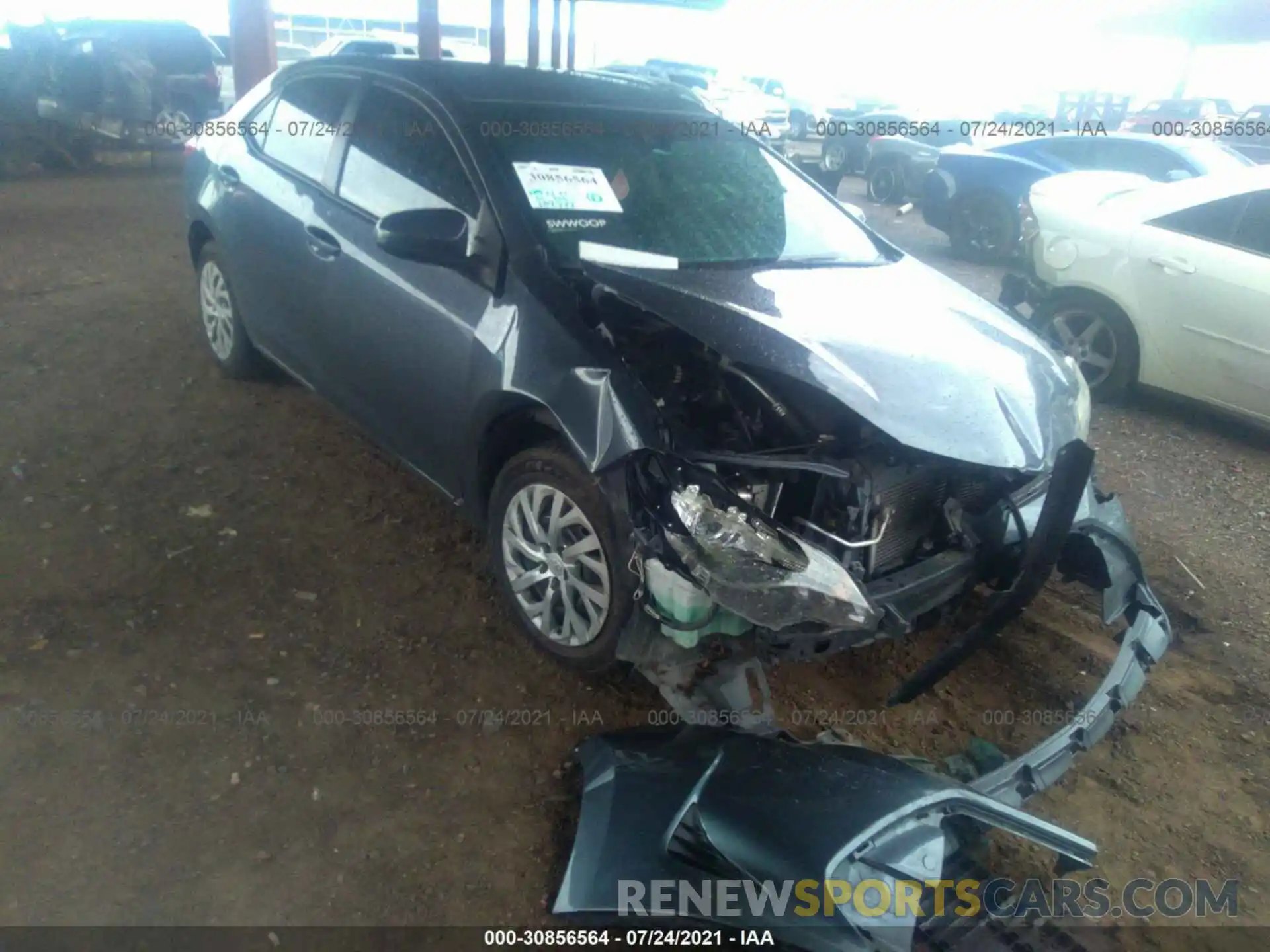 1 Photograph of a damaged car 2T1BURHE2KC234084 TOYOTA COROLLA 2019