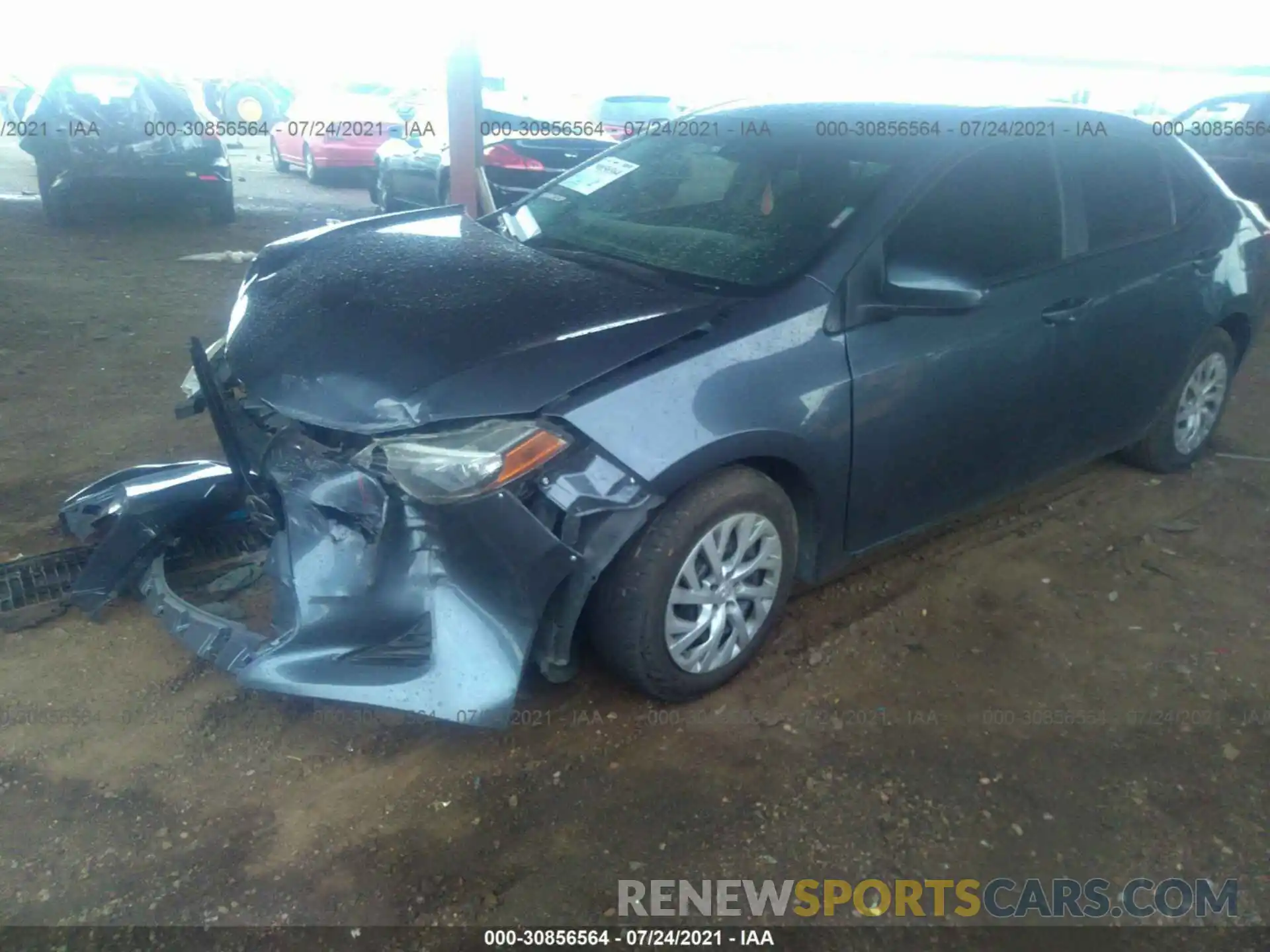 2 Photograph of a damaged car 2T1BURHE2KC234084 TOYOTA COROLLA 2019