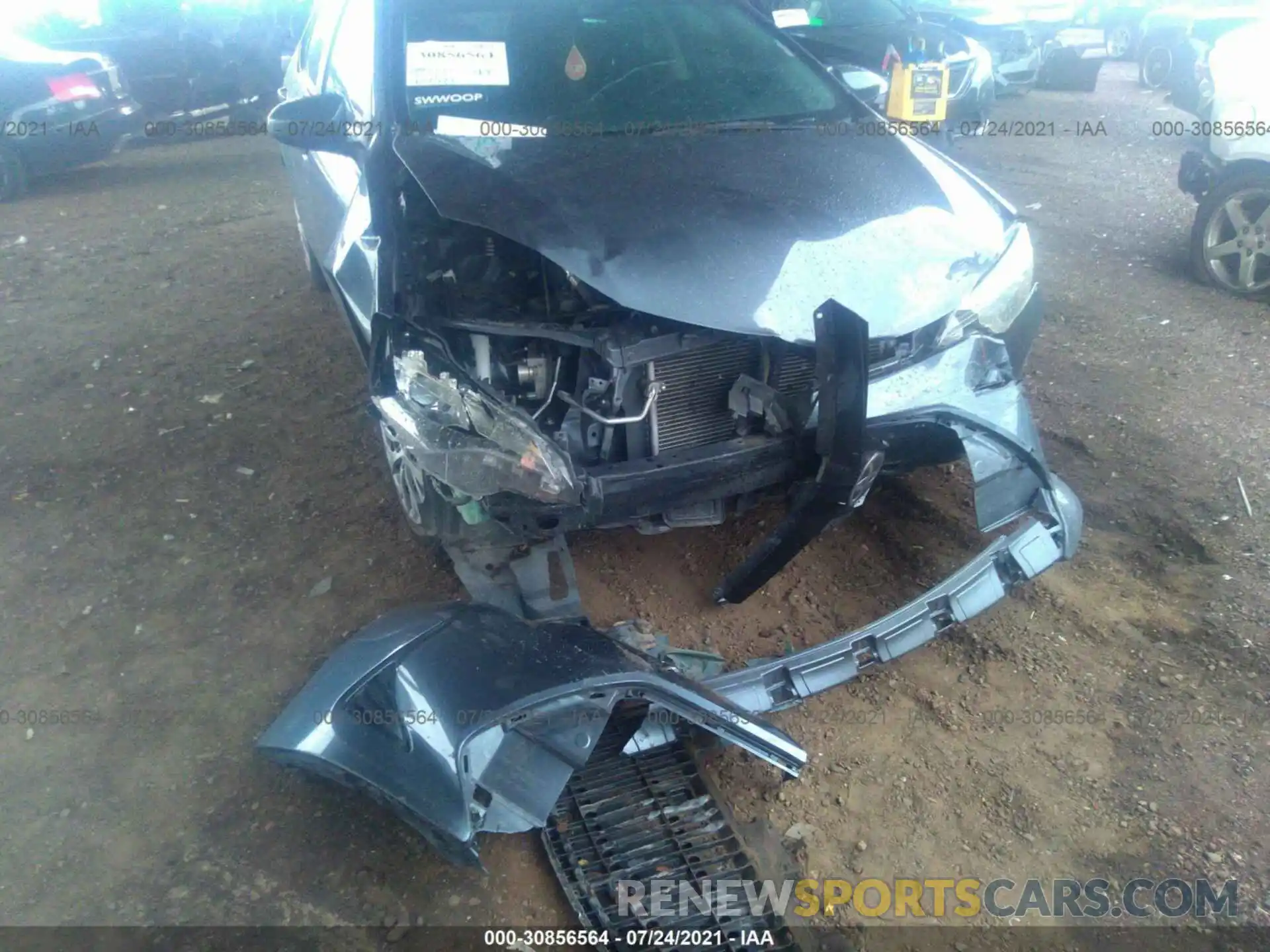 6 Photograph of a damaged car 2T1BURHE2KC234084 TOYOTA COROLLA 2019