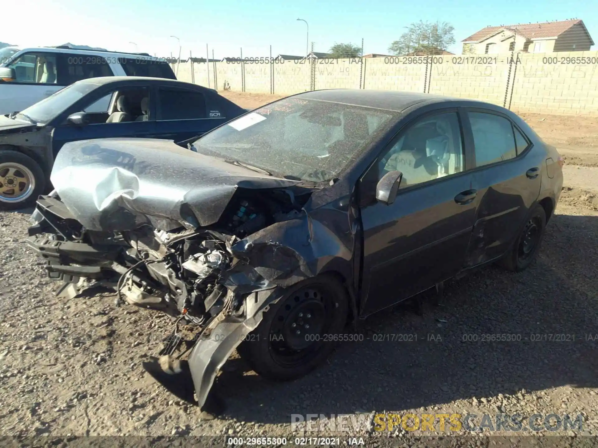 2 Photograph of a damaged car 2T1BURHE2KC234604 TOYOTA COROLLA 2019