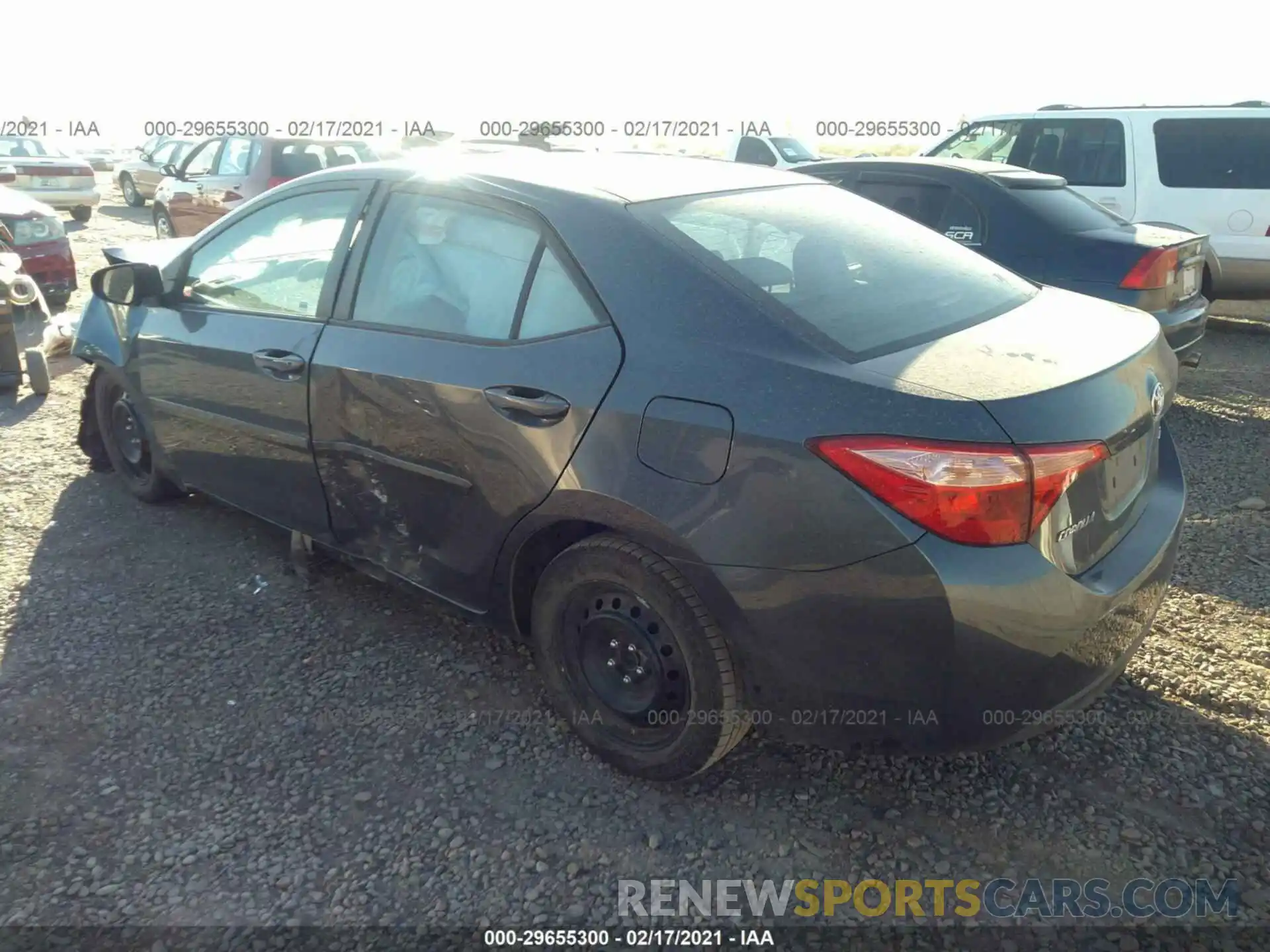 3 Photograph of a damaged car 2T1BURHE2KC234604 TOYOTA COROLLA 2019