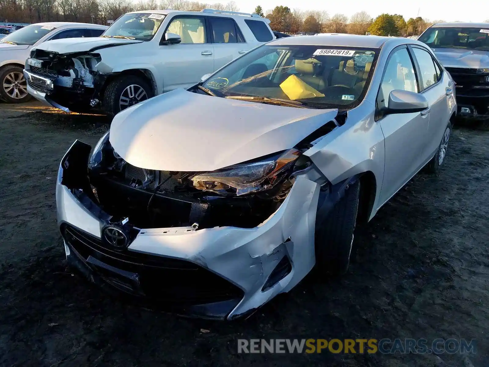 2 Photograph of a damaged car 2T1BURHE2KC235154 TOYOTA COROLLA 2019